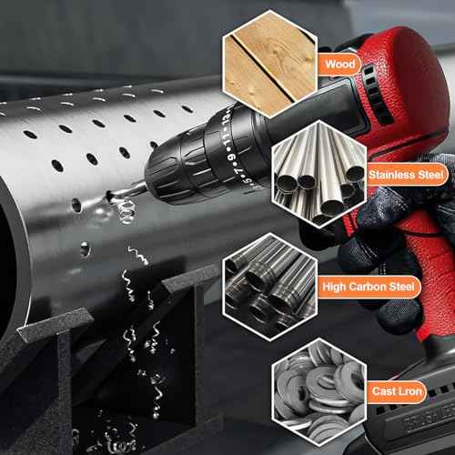 Luckyway 1/16" Cobalt Drill Bit (20 Pcs), Jobber Length Twist Drill Bit Set for Hard Metal, Stainless Steel, Cast Iron, Wood and Plastic, with Storage Case