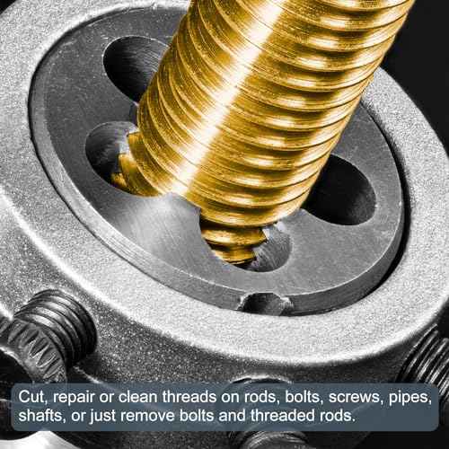 uxcell Round Threading Dies, Metric M2 x 0.4 Thread (Right Hand), High Speed Steel (HSS) Screw Cutting Die Repair Tool