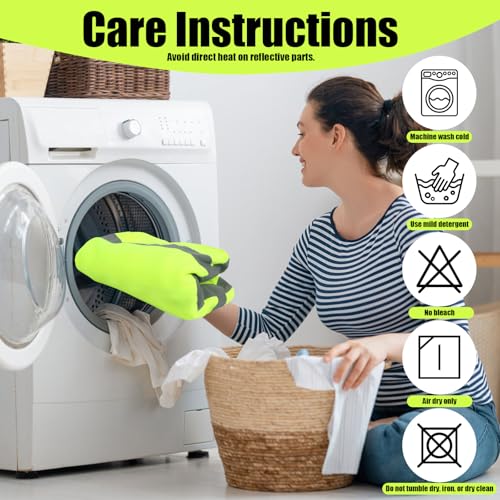 HYCOPROT High Visibility Safety Hoodie Hi Vis Safety Sweatshirts Fleece Reflective Work Jacket for Men Women ANSI Class 3