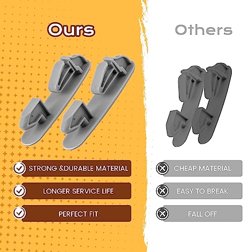 Dishwasher Rack Track Stop WP8565925 — Upper Rack Guide Rail Replacement for Whirlpool Maytag Kenmore