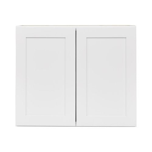 ONESTOCK White Shaker Wall Cabinet - Ready to Assemble, Perfect for Kitchen, Laundry, and Bathroom Storage - 36”W x 42”H x 12”D