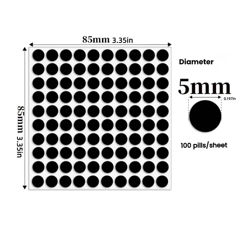 100pcs LED Light Blocking Stickers for Ray-Ban Meta Wayfarer/Skyler/Headliner Accessories and RayNeo V3, Blackout Stickers Light Dimming Sticker for Smart Glasses (for Ray-Ban Meta)