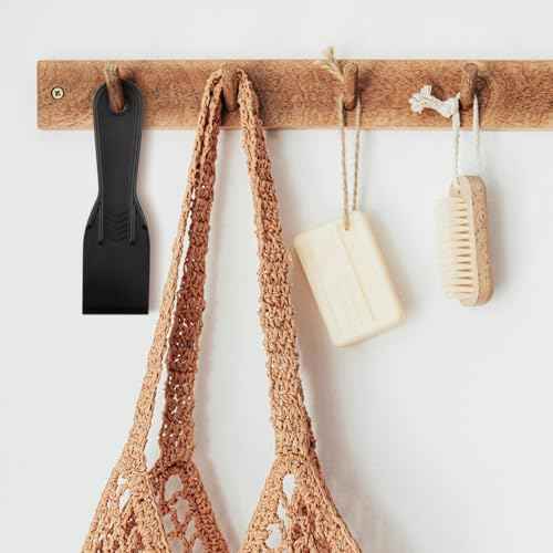 6 PCS Plastic Putty Knife, 2 Inch Black Flexible Putty Knife Scraper, Used for Repairing Walls, Pasting Plaster, Scraping Putty Plastic Putty Knife Scraper