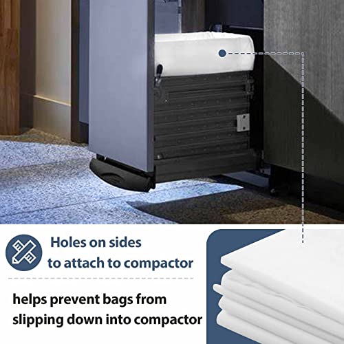Miumoon 60-Pack 15-Inch Heavy Duty Trash Compactor Bags for Kenmore