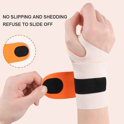 2 Pack Wrist Brace Support for Carpal Tunnel Pain Relief, Ultra Thin Elastic for Tear, Ulnar Wrist wraps Repetitive Wrist Use Injury, Fit Left or Right Hand, Small and Medium Hands Sizes