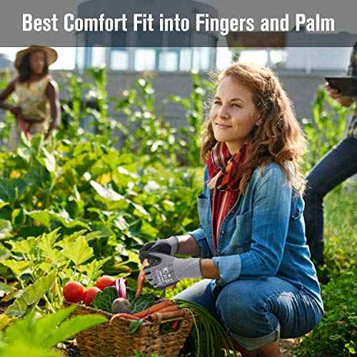 NP1001 Safety Work Gloves Comfort Stretch Fit Power Grip Smart Touch Durable Foam Coated