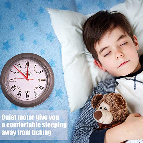 Mudder 6pcs Silent Clock Movement Mechanism 28mm Replacement with Hands