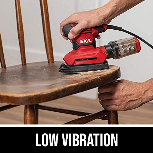 Skil One Size Multi-Function Detail Sander with Micro-Filter Dust Box & 12 Sanding Sheets