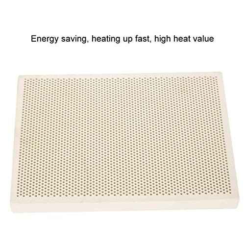 HEITIGN Ceramic Soldering Board, 18x11x2cm, Honeycomb Pattern, Jewelry Heating, Paint Printing Drying Tool Plate