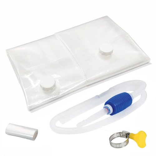 Yonawlsy 100 Gallon Water Storage Bladder Food-Grade Emergency Water Container for Bathtub Storage, Camping, Hurricane & Disaster Preparedness, Portable Home Survival Essentials