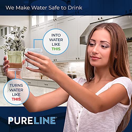 PURELINE 6 Pack Replacement Water Filters for Brita Pitchers & Dispensers – NSF Certified
