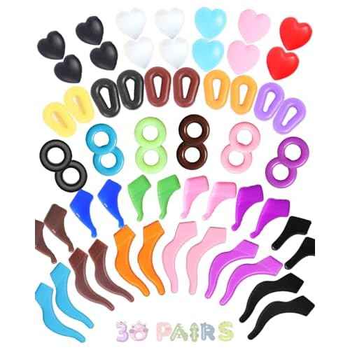 Eye Glasses Ear Grippers,Silicone Eyeglasses Ear Grip Eyewear Retainer-Sports Ear Grips for Glasses Ear Hooks