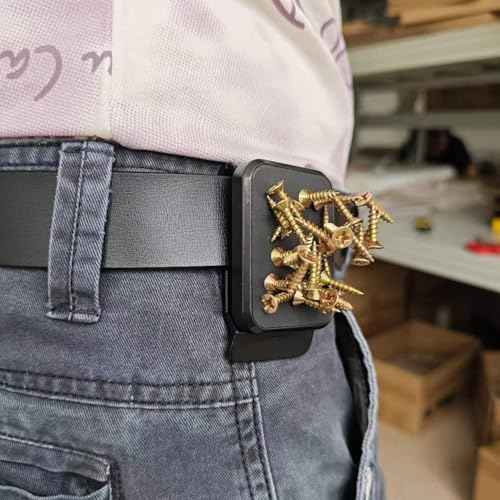 Magnetic Tool Holder, Super Strong Belt Clip, Tool Belts for Men Tape Measure Holder for Hammers, Sockets, Pliers, Drills and Hardware