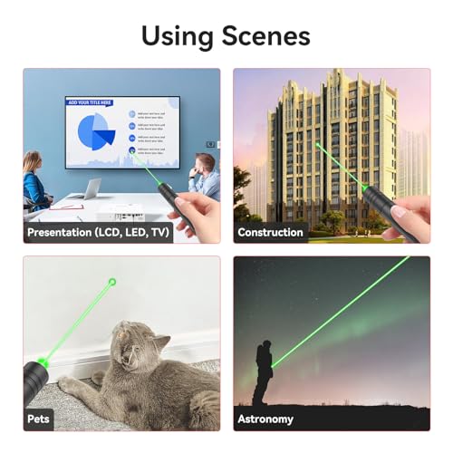 MIPREZT Professional Rechargeable Green Laser Pointer Long Range for Presentations & Astronomy - Variation 1