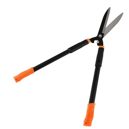 Garden Hedge Shears, 31-Inch Adjustable Garden Shears with 14° Angle Precision Blades. For Trimming/Shaping Hedges and Shrubs，Black/Orange
