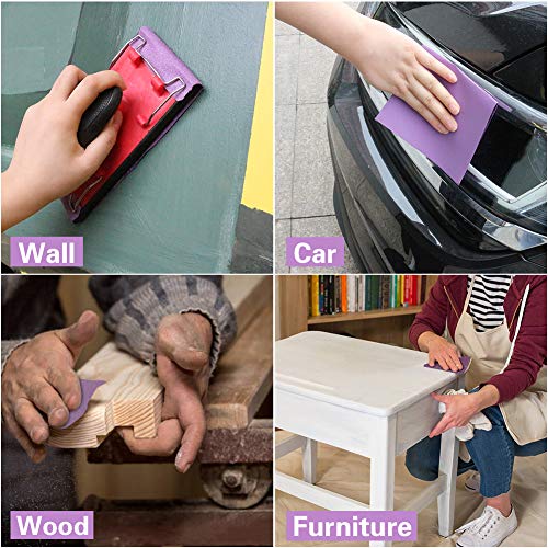 Sandpaper 2000 Grit,Wet Dry Sanding Sheets,High Performance White Fused Alumina Abrasive Sand Paper for Wood Furniture Finishing,Metal Grinding,Automotive Polishing,9 x 11 Inch,10-Pack