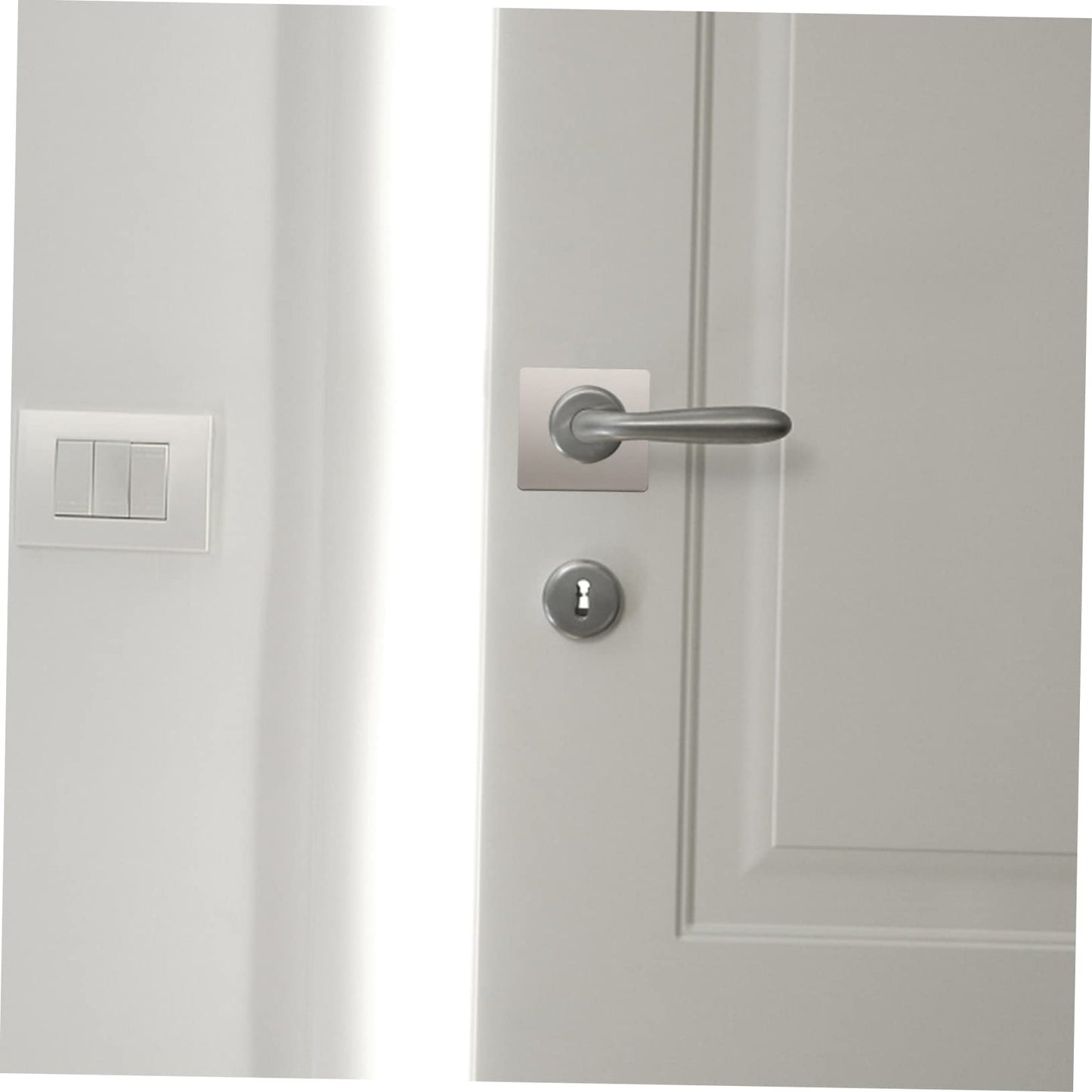 POPETPOP 2pcs Door Reinforcement Plate Door Knob Repair Security Bracket for Covering Damaged Areas and Strengthening Locks