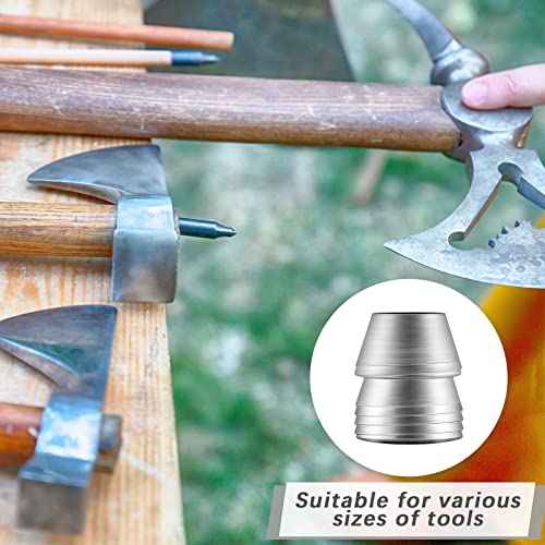 21 Pcs Safety Round Axe Handle Wedges Hammer Splitting Axe Wedge Hand Metal Round Steel for Claw Hammer Sledge, Mauls Handle Kit (0.31/ 0.39/ 0.43/ 0.51/0.63/0.71/ 0.75 Inch)
