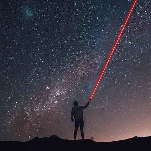 [Professional] Rechargeable Red Laser Pointer High Power Red Beam Laser Light Long Distance Range For TV/LED/LCD Screens Tactical Flashlights Presentation Office/Outdoors/Astronomic/Construction [001]