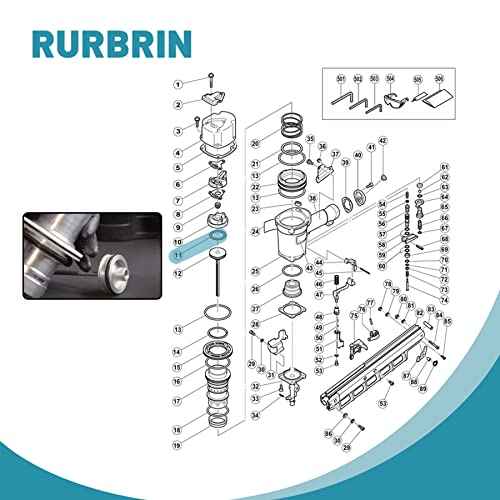 10 Pieces of 877-368 Piston O-Ring Part Fit for Hitachi NR83A NR83AA NR83A2 NR83A2(S) NR83A3 NR83A3(S) Framing Nailers