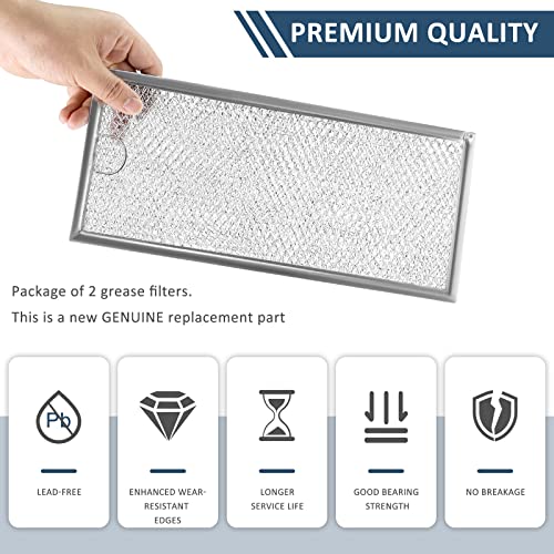 2 Pack Microwave Grease Filter for Whirlpool & GE – AMI PARTS Replacement