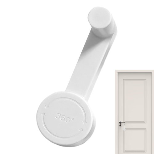 Door Handle Child Lock - Adhesive Safety Lock for Toddler and Pet Protection | Childproof Handle Stopper for Bathroom, Entry, Bedroom, Rental Property, Apartment, Or Vacation Home