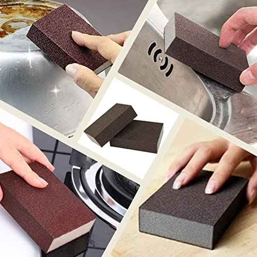 Sanding Sponge, 320 Grit Assortment Sanding Block, Wet and Dry Dual-use Sander Sponges for Drywall Metal, Sandpaper Sponge for Wood, Washable and Reusable