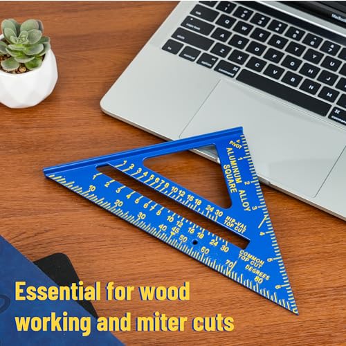 Mr. Pen- Rafter Square, 7 Inch, Blue, Aluminum Alloy, Inch