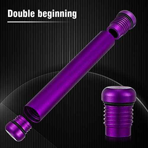 Amylove 5 Pieces Cute Small Metal Aluminum Waterproof Metal Case for Purse Pocket Travel, 4.5 Inches (Purple, Gold, Pink, Red, Black)