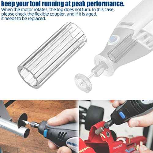 Dremel Replacement Parts, 395 Rotary Tool Coupling Compatible with Dremel Tool Parts 2615294309-4 Pack