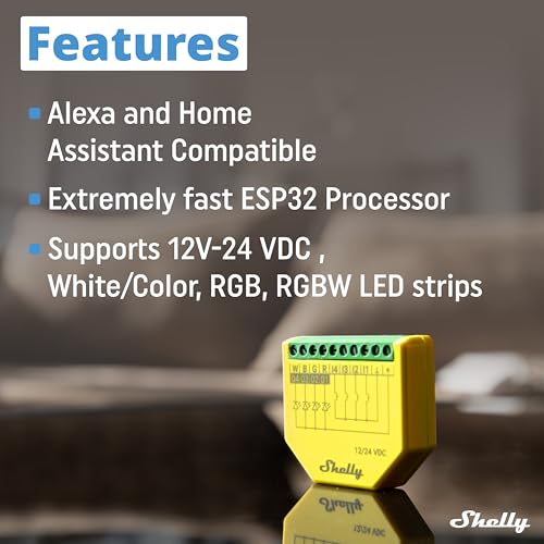Shelly Plus RGBW PM WiFi Smart LED Controller with Power Metering - Variation 1
