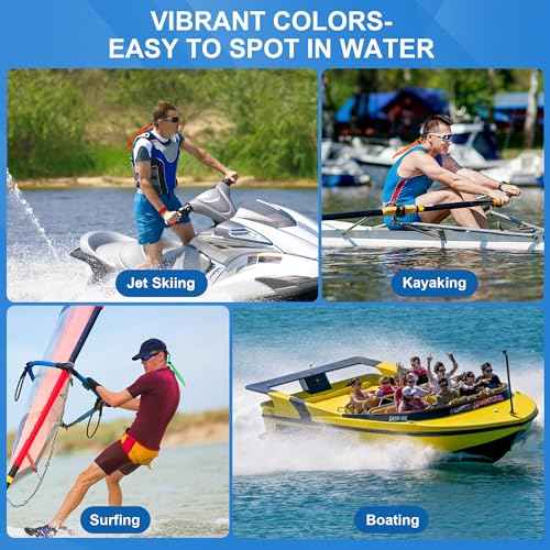 6 Pack Floating Sunglasses Straps for Water Sports ? Buoyant Glasses Strap, Adjustable for Boating, Kayaking, Fishing, Paddleboarding - Secure Anti-Slip Cord, Easy Install for Men & Women