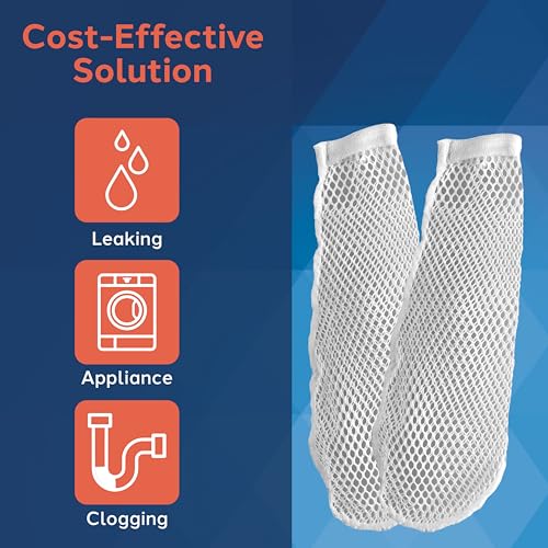 PlumbCraft Universal Nylon Lint Trap for Washing Machine Hose Ends - Hair Catcher for Drain Line