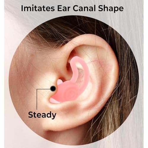 Kid Ear Plugs, 4 Pairs Kids Loop Earplugs, Reusable Kids Noise Cancelling `& Adult Noise Reduction, Sleeping, Concerts, Travel, Swimming (Black, Pink, Green, Gray)