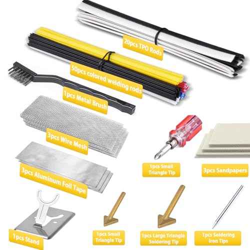 150W Plastic Welder Kit, 3-Speed Temperature Control Plastic Welding Kit, Professional Plastic Weld Tool With 70pcs Welding Rods,3Tips,Portable Plastic Repair Kit For Car Bumper,Kayak Repairs (Yellow)