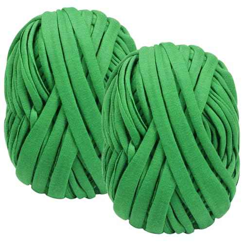 Shintop 2 Packs Garden Twine, Soft Plant Ties Green Tomato Ties Stretchy Garden String for Supporting and Tying Climbing Plants Veggies Flower(98 Feet/Roll
