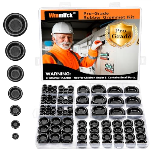 7 Sizes Rubber Grommet Kit for Wiring, Automotive & Electrical Projects