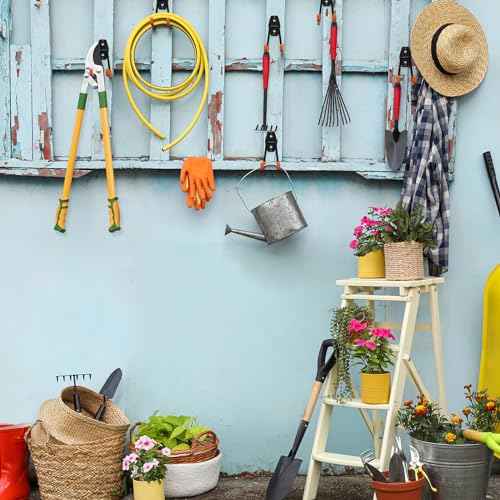 Heavy Duty Garage Hooks 10 Pack, 5.1 inch Medium U Shaped Hanger, Wall Mounted Storage System, Power and Garden Tool Organizer, for Hanging Ladders, Hose, Bulk Items and More