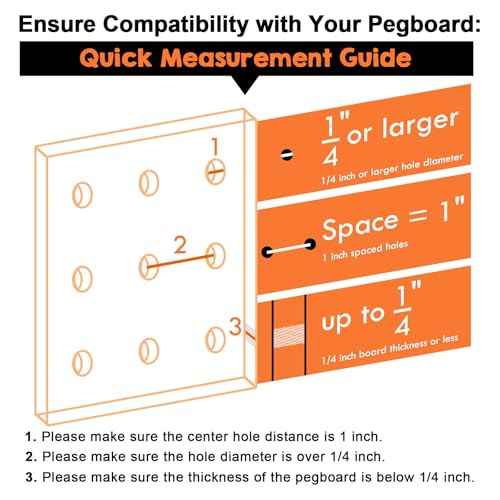 Solid Wood Pegboard Shelf, Pegboard Shelves with Pegboard Hooks, Pegboard Accessories for Craft Room, Garage, Gaming Room, 4 Pack