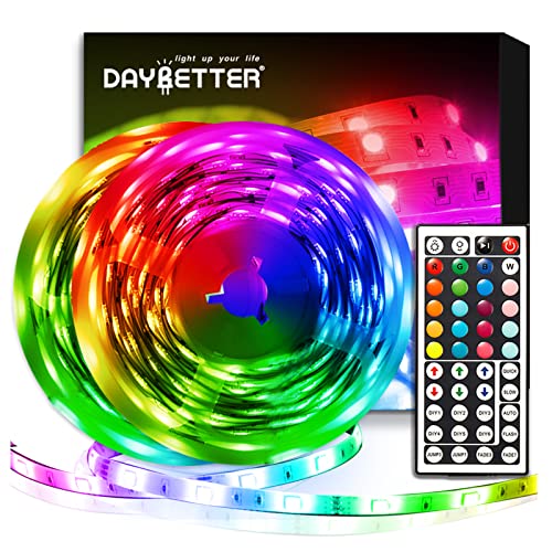 DAYBETTER 32.8ft RGB LED Strip Lights Kit with Remote & Power Supply