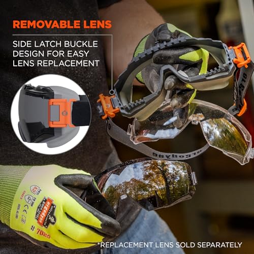 Ergodyne Skullerz Modi Protective OTG Safety Goggle, Indirect Venting, Anti Fog, Scratch Resistant?