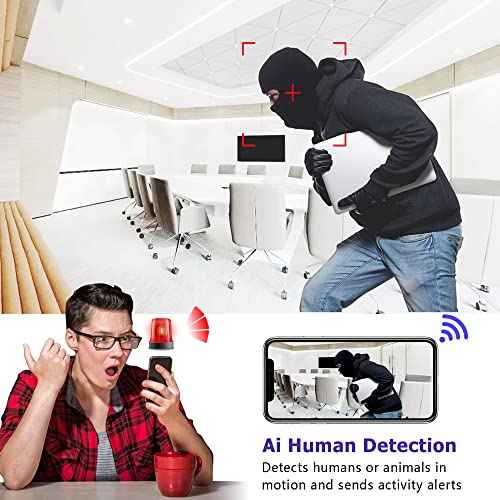 Hidden Spy Mini Camera 1080P Security Wireless WiFi Camera Home Indoor Outdoor Wireless Cam Small Home Security Camears Nanny Cam Wireles Cameras Motion Detection, Night Vision