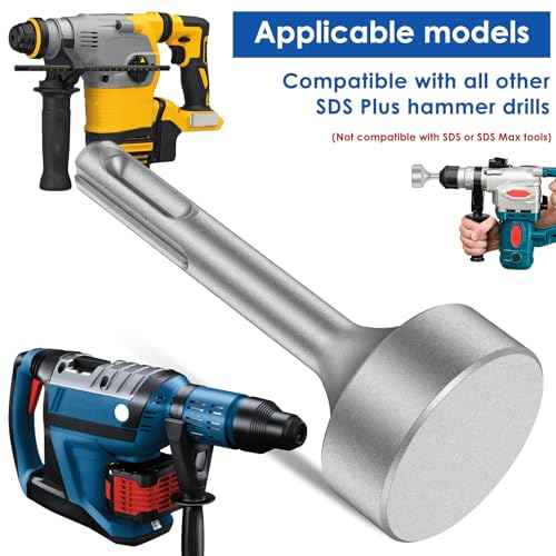SDS Plus Ground Rod Driver 85mm Heavy Duty Steel Drill Bit Driver Wear Resistant Wide Compatibility Ground Rod Bits Socket