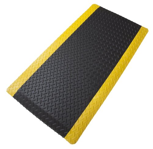 Rhino Mats, American Classic Diamond Anti-Fatigue Mats, Industrial Ergonomic Comfort Standing Mat for Work, Home, Garage, Office, Kitchen or Anywhere (Black/Yellow 9/16" Thick, 2 FT. x 3 FT.)