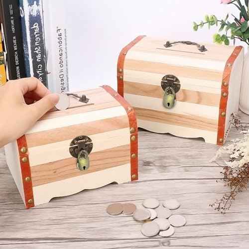 SDTC Tech 2pcs Mini Antique Padlock Retro Vintage Style Bear Head Shape Bronze Locks and Keys