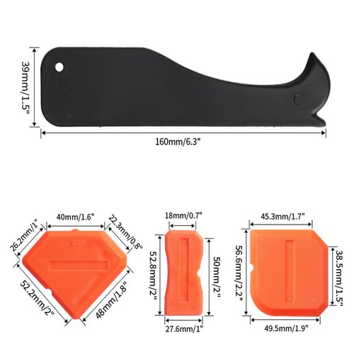 9 in 1caulk smoothingand Grouting Tool, silicone remover，Sealant Trimming and Removal Tool with Grout Squeegee for Bathrooms, Windows, Doors, Kitchens, Floors and Tile Squeegee Joint Repair Kit