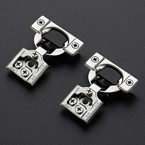 Ravinte 1/2 Inch Overlay Soft Close Kitchen Cabinet Hinges, Pack of 60