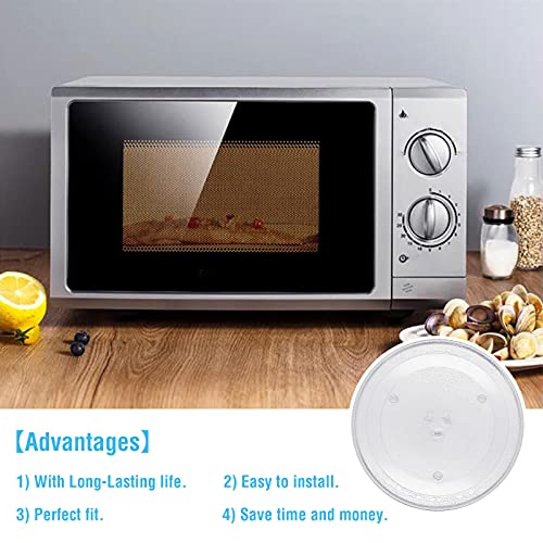 APPLIANCEMATES 11.25" Microwave Glass Turntable Plate for GE & Samsung ME16K3000AS ME17R7021ES WB49X10097