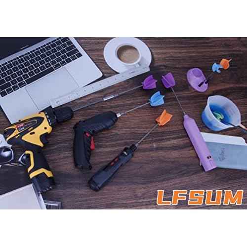 4/Large+4/Small Sizes Silicone Resin Mixer Paddles,Reusable Reusable Paint and Resin Mixer Paddle to Mix Epoxy Resin, Paint, Ceramic Glaze and Reduce Bubbles - Paint Mixer for Drill (4/Large+4/Small)