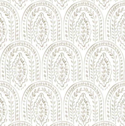 EeeComing Beige Boho Peel and Stick Wallpaper 17.3